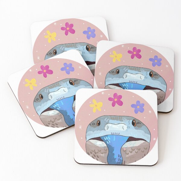 Item preview, Blue Tongue Skink and Flowers  designed and sold by Miranda Pietzsch.