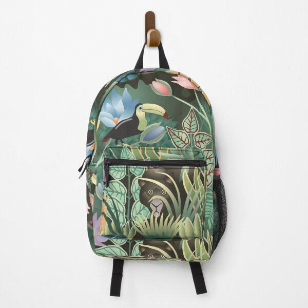 Item preview, Surreal Tropical Jungle with Toucan and Leopard designed and sold by vinpauld.