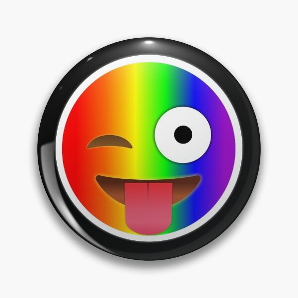 Item preview, Winking Face with Tongue Emoji Gay | Pop Art designed and sold by williamcuccio.