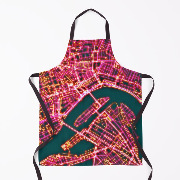 Item preview, Neon Roads of Rotterdam (without text) designed and sold by Data-Driven Map Designs.