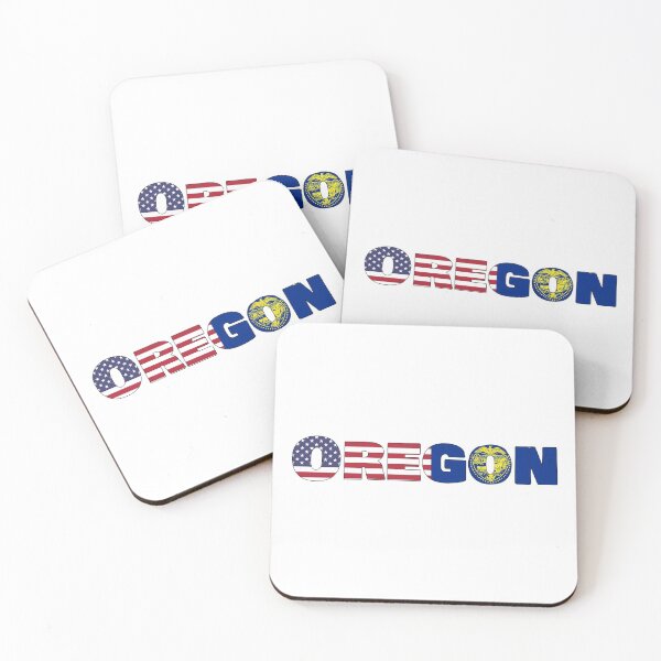 Item preview, Oregon State Flag/ American Flag designed and sold by ElevenGraphics.