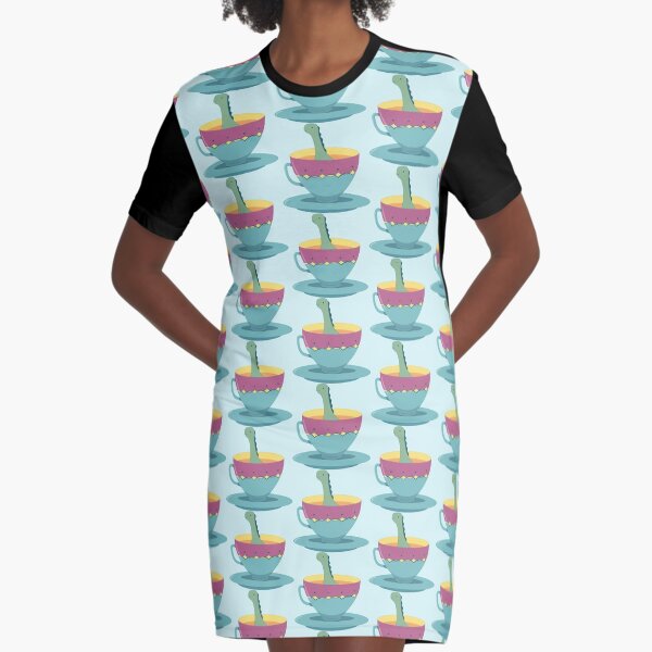 Teacup Nessie Graphic T-Shirt Dress