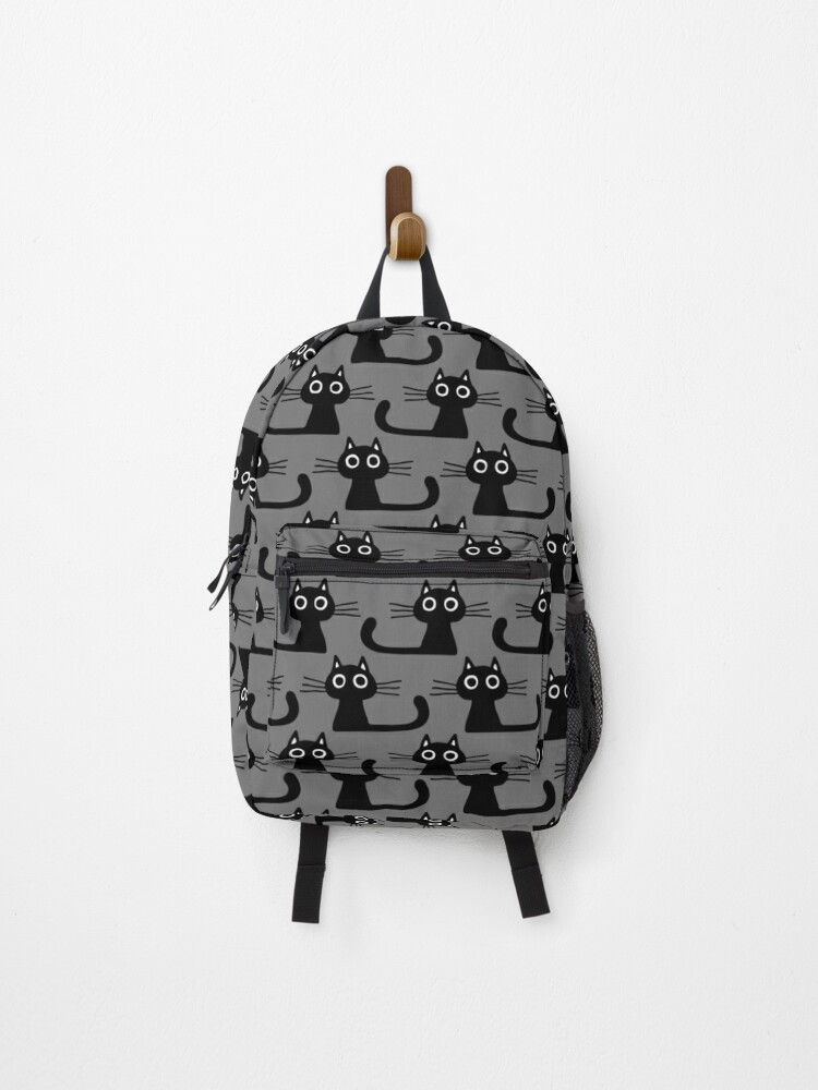 Cutie Kitty Cat Wide Eyed Black Kitten Backpack for Sale by Jenn Inashvili