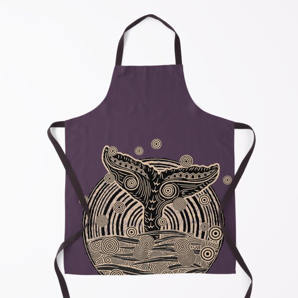 Item preview, Vintage Golden HUMPBACK Whales Tail designed and sold by sunnthreads.
