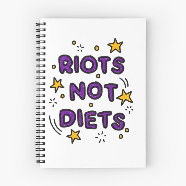 Item preview, RIOTS NOT DIETS Chart designed and sold by jardinesluna.