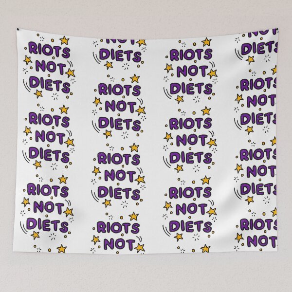 Item preview, RIOTS NOT DIETS Chart designed and sold by jardinesluna.