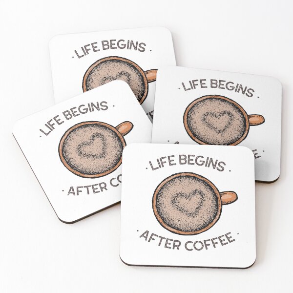 Item preview, Life Begins After Coffee designed and sold by bckpodtees.
