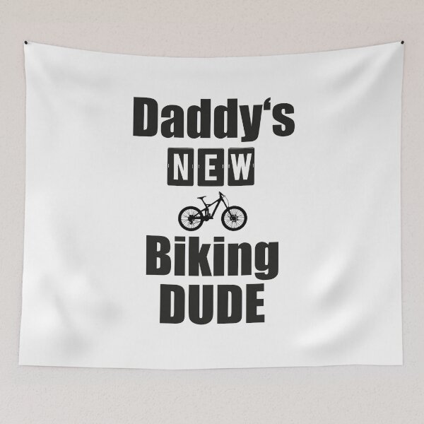 Item preview, Daddy's new mountain bike dude junior designed and sold by getgr4phicz.
