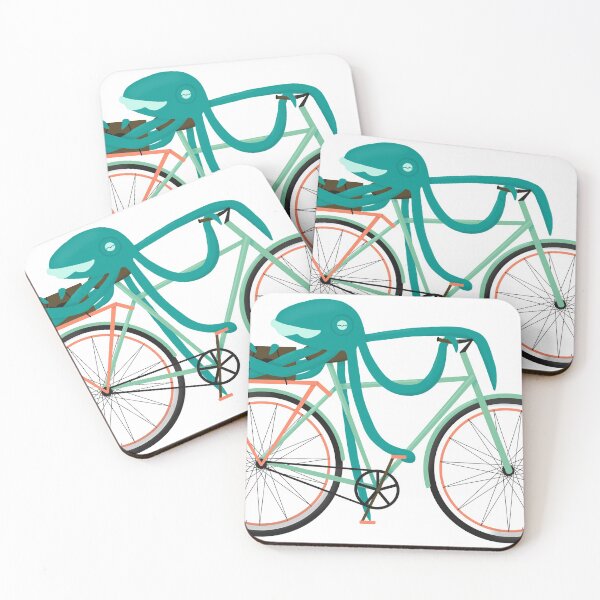 Item preview, Delivery Bicycle Squid Octopus cuttlefish bike designed and sold by ciarakraken.