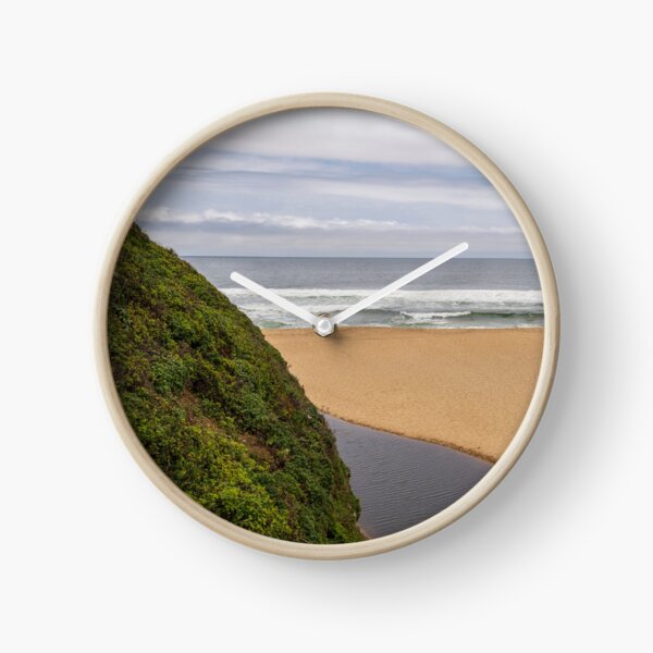 Montara Beach California Panorama Color Clock