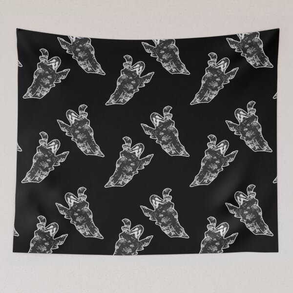 Item preview, Spooky Floral Ghosts - Greyscale designed and sold by CryptQueen.