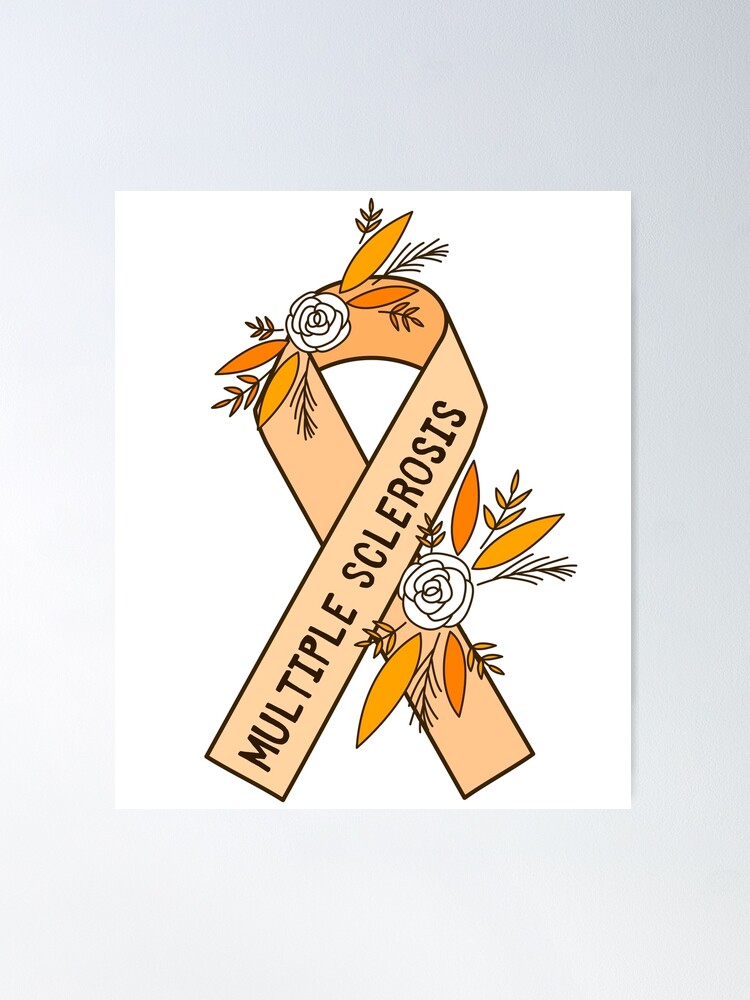 Multiple Sclerosis Awareness MS Ribbon Graphic by sketchbundle