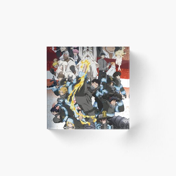 Fire Force Design Acrylic Block