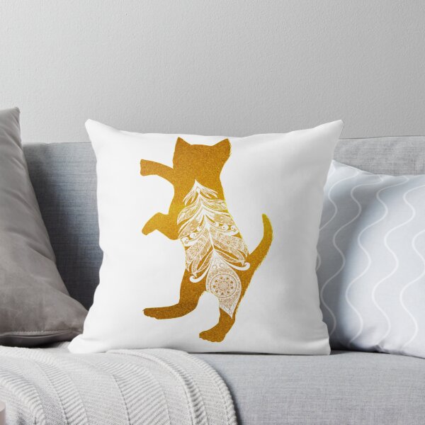 Item preview, Gold Cat Mandala designed and sold by GloryKeton.