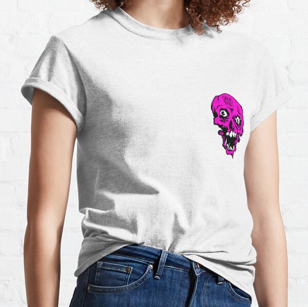 "Skate Rags" Vintage Skate Grafik Pink Classic T-Shirt