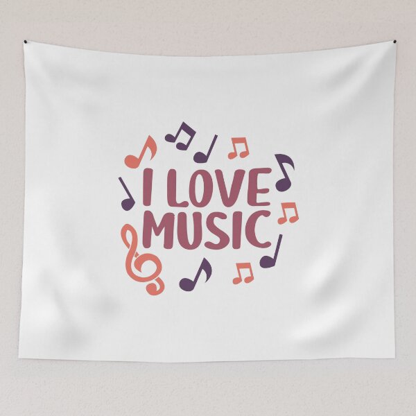Aperçu de l'œuvre J'aime la musique créée et vendue par nmdesigns1.