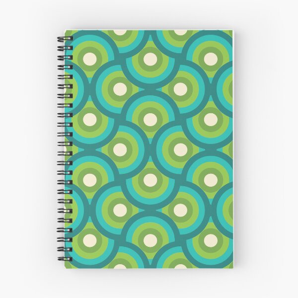 Item preview, Retro Green-Blue Wavy Pattern designed and sold by kjeppson.