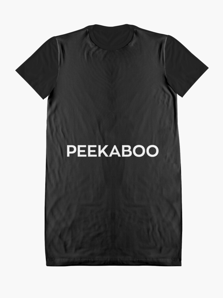 Alternate view of PEEKABOO Black Graphic T-Shirt Dress