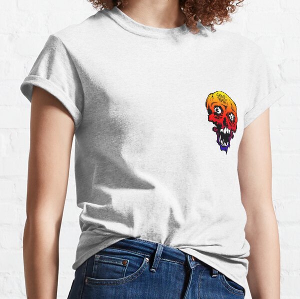 "Skate Rags" Vintage Skate Grafik Regenbogen Classic T-Shirt