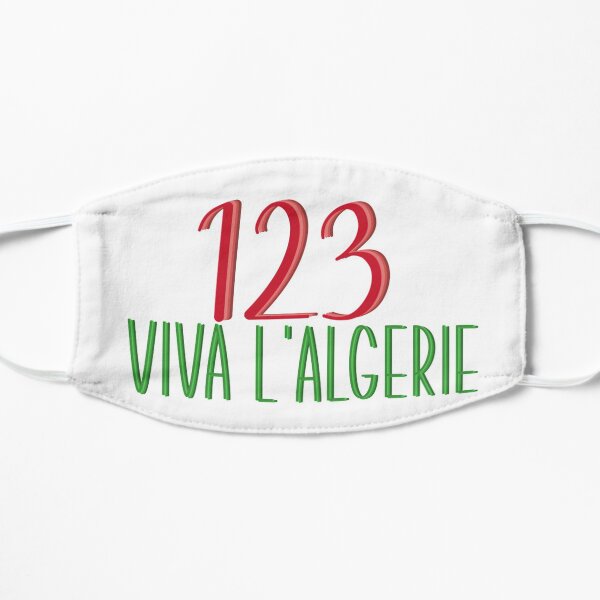 123 viva algerie Masque sans plis