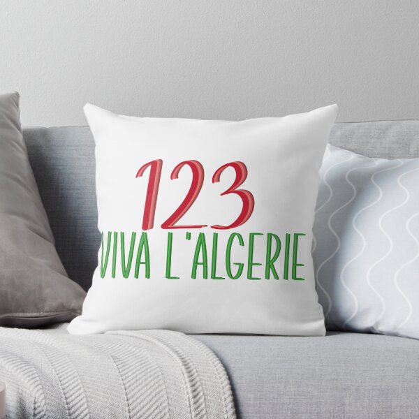 123 viva algerie Coussin