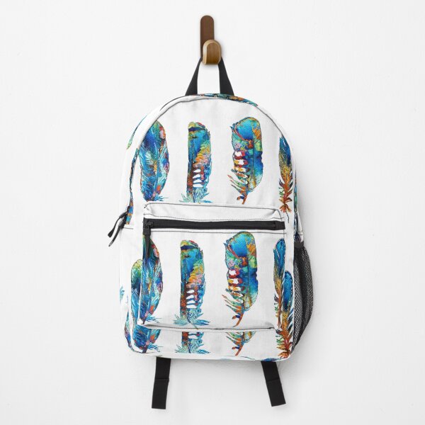 Item preview, Five Colorful Feathers - Primary Colors Art - Sharon Cummings designed and sold by Sharon Cummings Art.