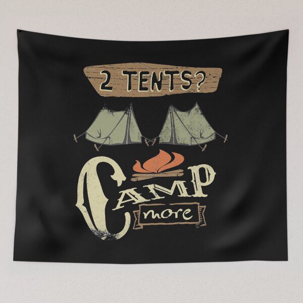 Item preview, Tents Camping Puns designed and sold by RiffXS.