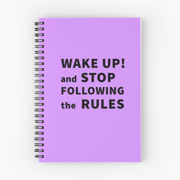 Item preview, Wake Up!  And Stop Following The Rules designed and sold by StudioTina.