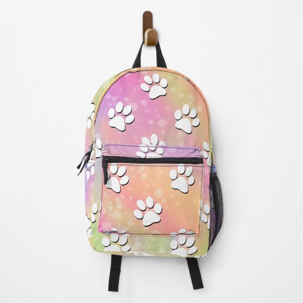 Item preview, Rainbow Paw Print Pattern designed and sold by Elle Hazlett.