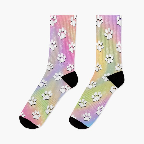 Item preview, Rainbow Paw Print Pattern designed and sold by Elle  Hazlett.