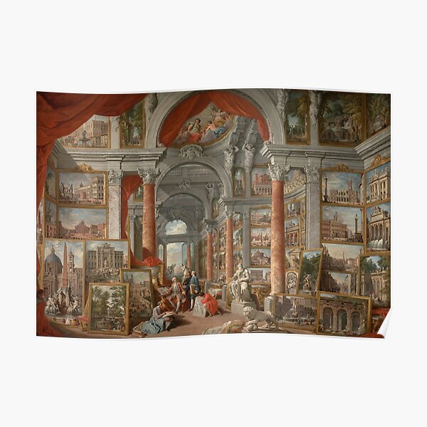 Modern Rome (1757) - Giovanni Paolo Panini Poster