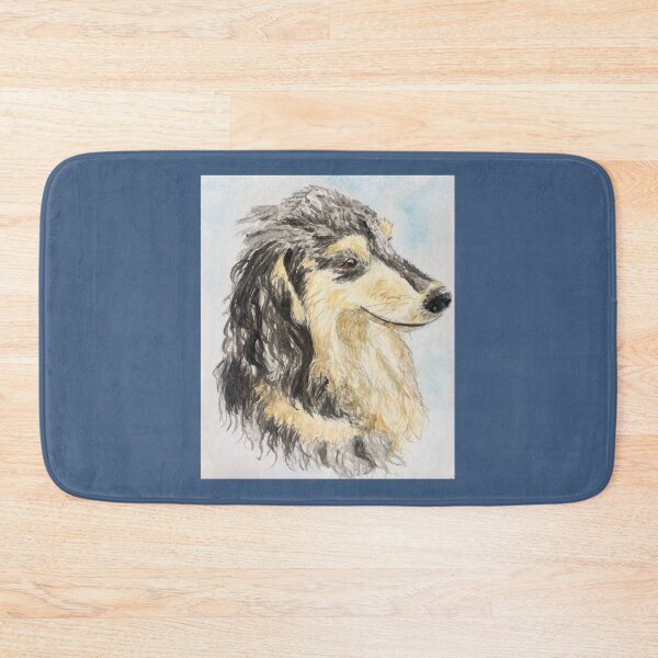 Item preview, Muffin the silver dapple long haired dachshund designed and sold by HollyAngharad1.