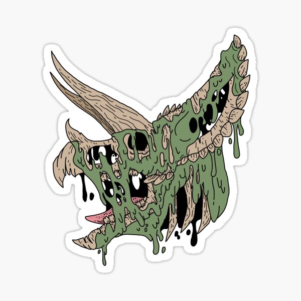 Item preview, Melting Triceratops designed and sold by elijames707.