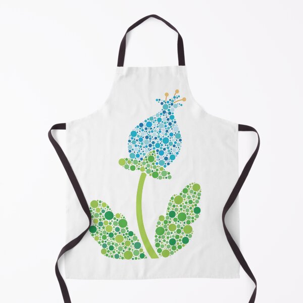 Aperçu de l'œuvre Fleur à pois rétro bleu clair créée et vendue par kjeppson.