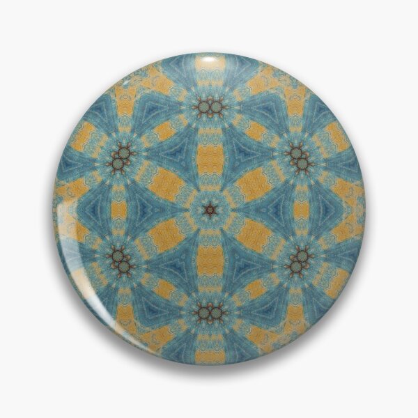 Item preview, Gold & Blue Star Pattern designed and sold by LifeLikeDesigns.