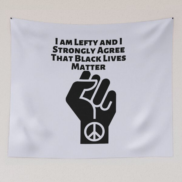 Item preview, Left-handed people supporting support black lives designed and sold by PaperDreamPod.