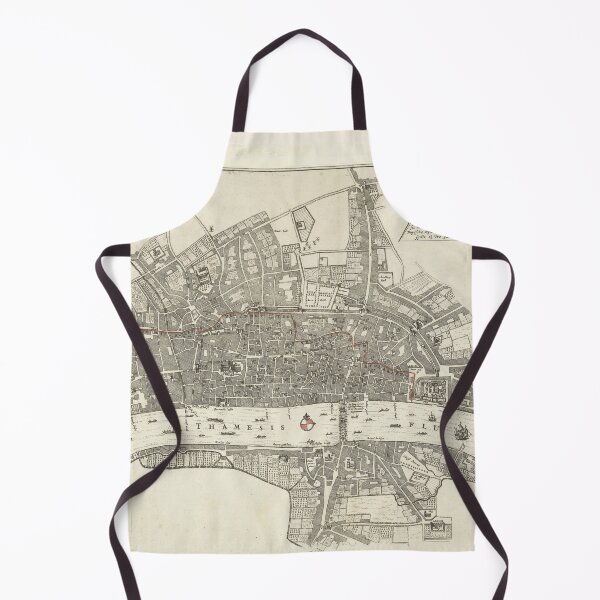Item preview, Vintage Great Fire of London Map (1666) designed and sold by BravuraMedia.