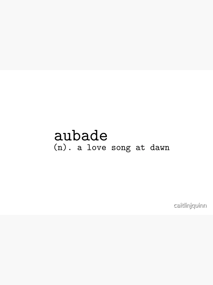 aubade definition Art Board Print