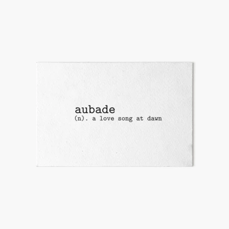 aubade definition Art Board Print