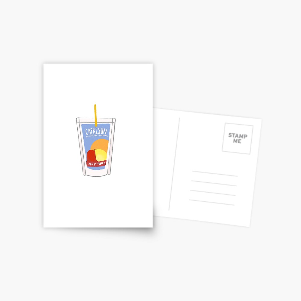 Capri Sun Fruit Punch Pouch Illustration | Postcard