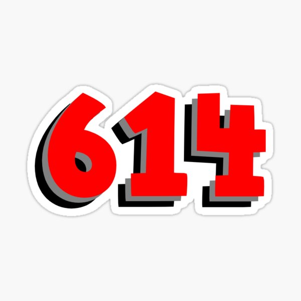 Pegatina «Código de área 614» de mkb2000 | Redbubble