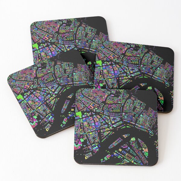 Item preview, Rotterdam City of Colours (without text) designed and sold by Data-Driven Map Designs.