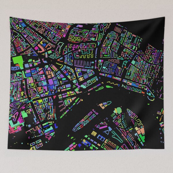 Item preview, Rotterdam City of Colours (without text) designed and sold by Data-Driven Map Designs.