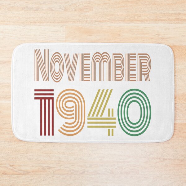 Item preview, Happy 80th Birthday, Happy Eighties Birthday, born in November 1940 designed and sold by marosharaf.