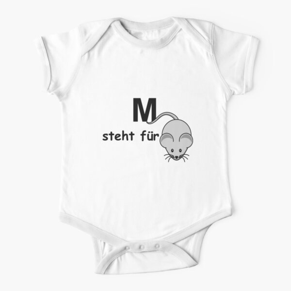 M steht für ... Short Sleeve Baby One-Piece