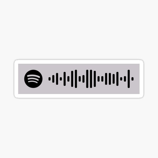 Ella está bajo la lluvia por The Rose Spotify Code Pegatina