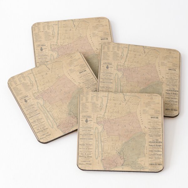 Item preview, Vintage Long Island City NY Map (1876) designed and sold by BravuraMedia.