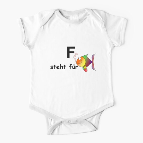 F steht für ... Short Sleeve Baby One-Piece