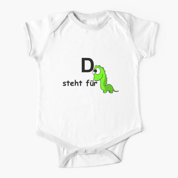 D steht für .... Short Sleeve Baby One-Piece