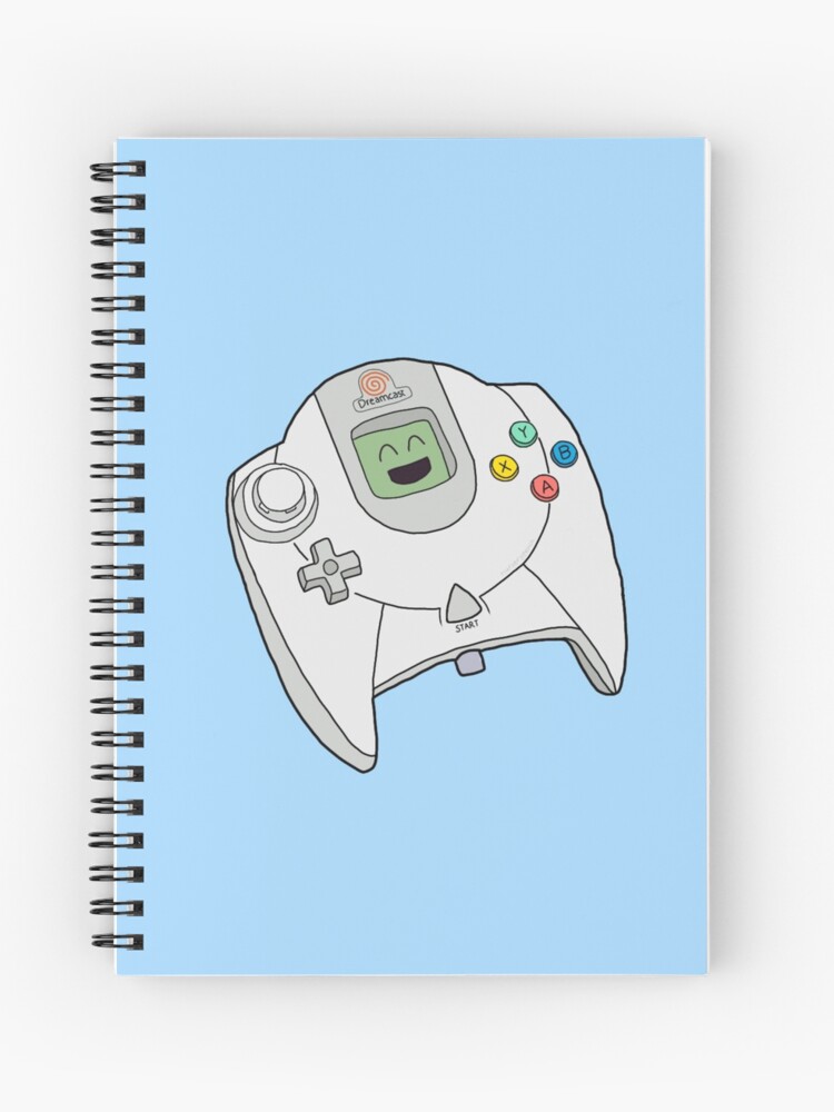 Sega Dreamcast Controller Spiral Notebook By Nurserypeach Redbubble